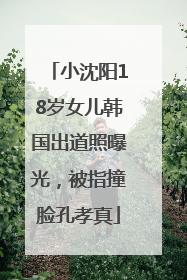 小沈阳18岁女儿韩国出道照曝光，被指撞脸孔孝真
