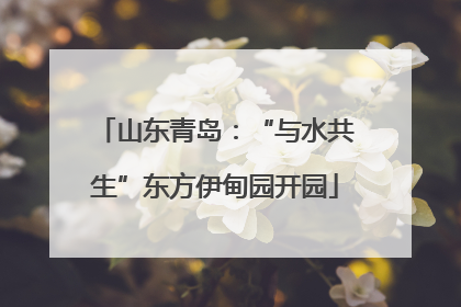 山东青岛：“与水共生”东方伊甸园开园