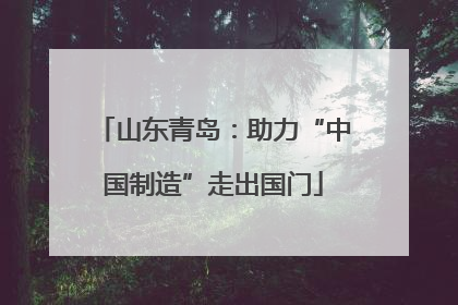 山东青岛：助力“中国制造”走出国门