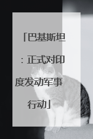 巴基斯坦：正式对印度发动军事行动