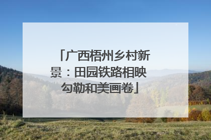 广西梧州乡村新景：田园铁路相映 勾勒和美画卷