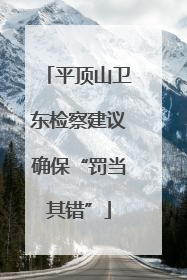 平顶山卫东检察建议确保“罚当其错”
