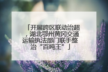 开展跨区联动治超，湖北鄂州黄冈交通运输执法部门联手整治“百吨王”