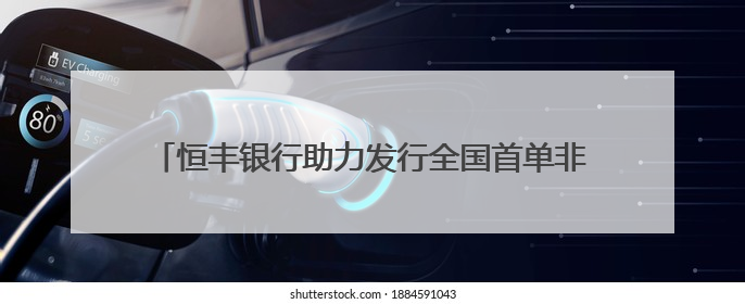 恒丰银行助力发行全国首单非金融企业美元计价“玉兰债”