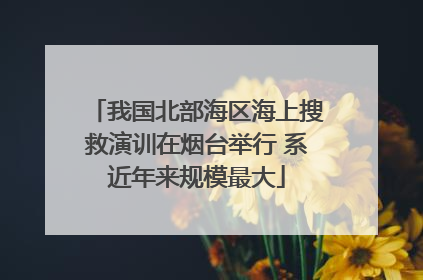 我国北部海区海上搜救演训在烟台举行 系近年来规模最大