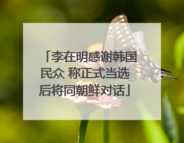 李在明感谢韩国民众 称正式当选后将同朝鲜对话