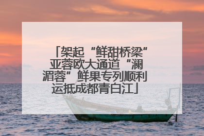 架起“鲜甜桥梁” 亚蓉欧大通道“澜湄蓉”鲜果专列顺利运抵成都青白江