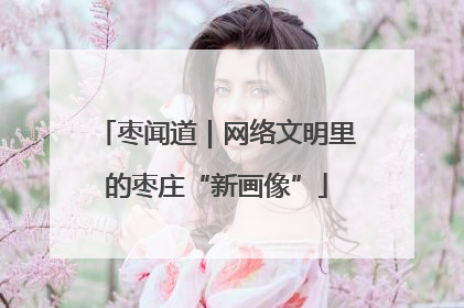 枣闻道｜网络文明里的枣庄“新画像”
