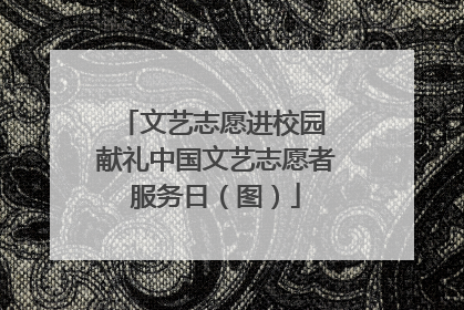 文艺志愿进校园 献礼中国文艺志愿者服务日（图）