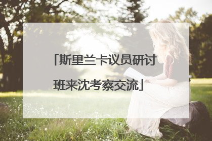 斯里兰卡议员研讨班来沈考察交流