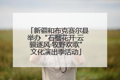 新疆和布克赛尔县举办“石榴花开·云骥逐风·牧野欢歌”文化演出季活动