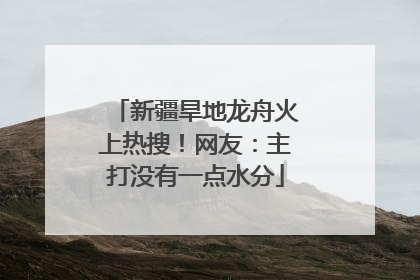 新疆旱地龙舟火上热搜！网友：主打没有一点水分