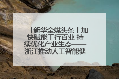 新华全媒头条丨加快赋能千行百业 持续优化产业生态——浙江推动人工智能健康有序发展观察