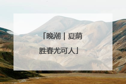 晚潮｜夏荫胜春尤可人