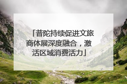 普陀持续促进文旅商体展深度融合，激活区域消费活力