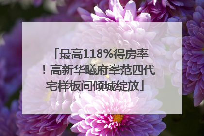 最高118%得房率！高新华曦府峯范四代宅样板间倾城绽放