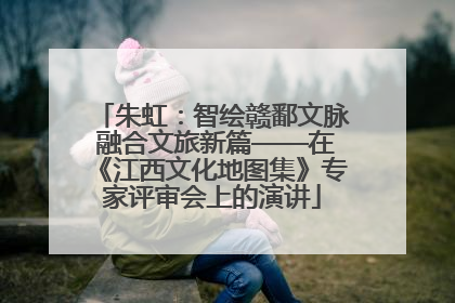 朱虹：智绘赣鄱文脉 融合文旅新篇——在《江西文化地图集》专家评审会上的演讲