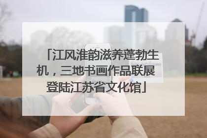 江风淮韵滋养蓬勃生机，三地书画作品联展登陆江苏省文化馆