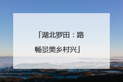湖北罗田：路畅景美乡村兴