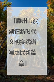 滕州市滨湖镇新时代文明实践谱写惠民新篇章