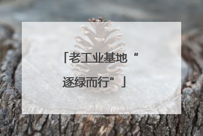 老工业基地“逐绿而行”