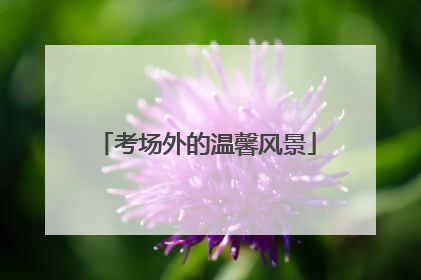 考场外的温馨风景