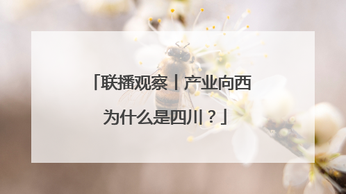 联播观察丨产业向西 为什么是四川？