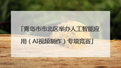 青岛市市北区举办人工智能应用（AI视频制作）专项竞赛