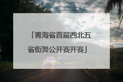青海省首届西北五省街舞公开赛开赛
