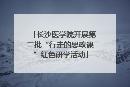 长沙医学院开展第二批“行走的思政课”红色研学活动