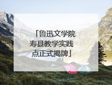鲁迅文学院寿县教学实践点正式揭牌
