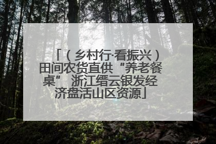 （乡村行·看振兴）田间农货直供“养老餐桌” 浙江缙云银发经济盘活山区资源