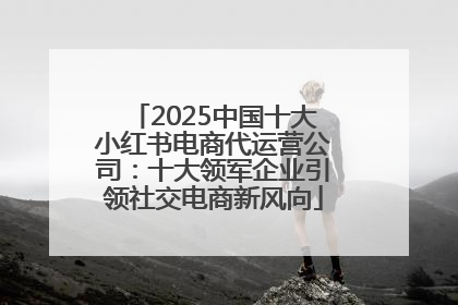 2025中国十大小红书电商代运营公司：十大领军企业引领社交电商新风向