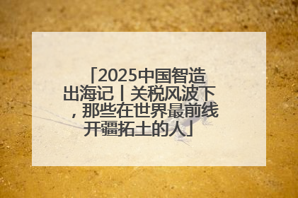 2025中国智造出海记丨关税风波下，那些在世界最前线开疆拓土的人
