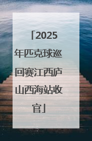 2025年匹克球巡回赛江西庐山西海站收官