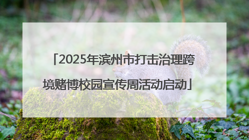 2025年滨州市打击治理跨境赌博校园宣传周活动启动