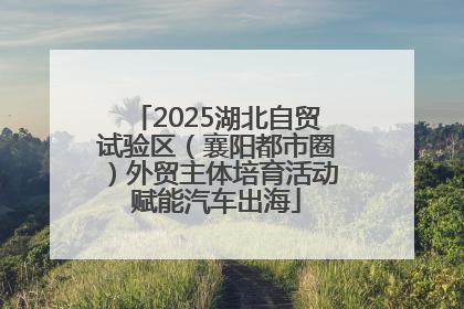 2025湖北自贸试验区（襄阳都市圈）外贸主体培育活动赋能汽车出海