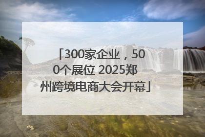 300家企业，500个展位 2025郑州跨境电商大会开幕