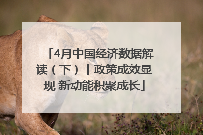 4月中国经济数据解读（下）丨政策成效显现 新动能积聚成长