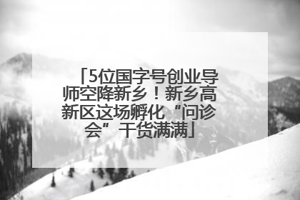 5位国字号创业导师空降新乡！新乡高新区这场孵化“问诊会”干货满满